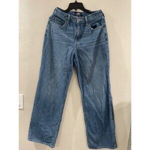 Hollister Jeans Womens Blue Size 6R Cotton Blend Curvy Ultra HIgh Rise Mom Vinta